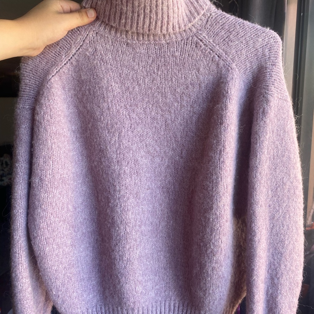 Zara Lilac Turtleneck Sweater